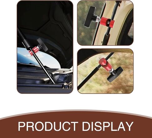2 PCS Car Hood Support Rod Holder, Alloy Multi-purpose Snap-on Trunk Air Pressure Rod Anti-slip Shock Absorber Strut Anti-pinch Fixing Tool, Modification Accessories, for Most Cars (Black) in Saudi Arabia