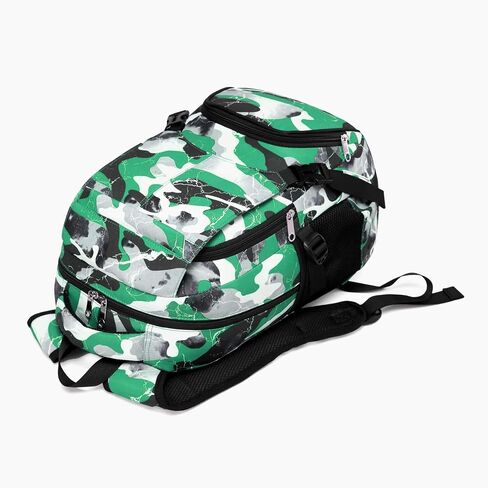 BLUEFAIRY Boys Backpack for School Bookbag for Kids Girls Elementary Middle School Bags for Teens Mochila Escolar para Niños 8-10 Back to School Gifts Large Compartment Camo Red in Saudi Arabia