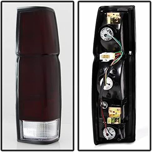ACANII - For 1986-1997 Nissan D21 Hardbody Pickup Red Smoked Tail Lights Brake Lamps w/Bulb+Harness Assembly Left+Right in Kuwait