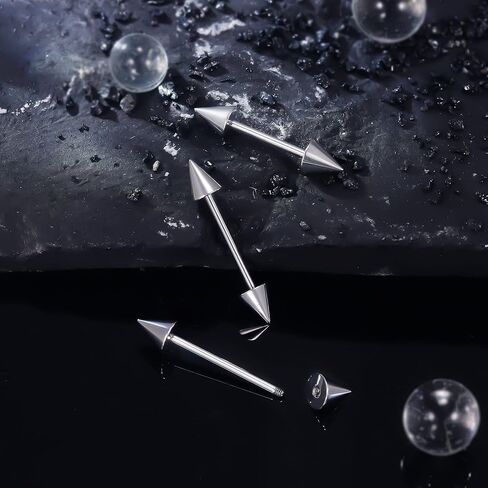 Ruifan ASTM F136 Titanium خارجيًا خارجيًا ، حلقات حديد ، خاتم الحديد ، خاتم ، خاتم اللسان ، حلقات ، جسم مستقيم ، جسم ثقب المجوهرات للنساء 16G 14G 12mm 14mm 16mm الغضروف الصناعي in Saudi Arabia