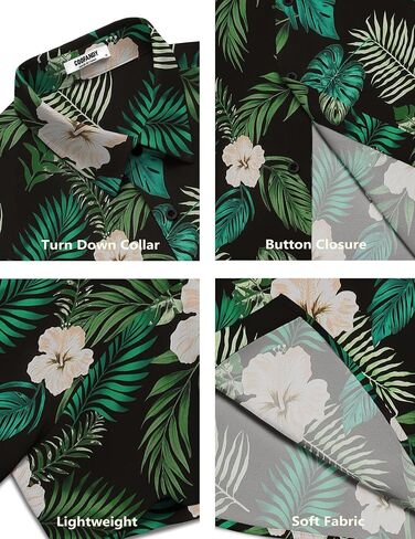 COOFANDY Mens Button Down Shirts Short Sleeve Casual Shirt Summer Beach Wedding Shirts in Saudi Arabia