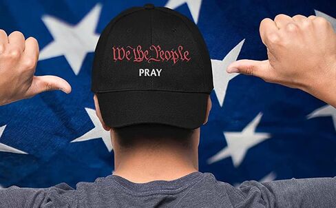 Men's Christian Faith Cross Nails Embroidered Mesh Back Trucker Hat, Ocean Blue/Heather Grey/Beige in Saudi Arabia