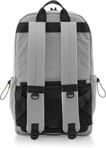 CRASH BAGGAGE Hard Mesh Backpack – Lightweight, Durable Travel Laptop Backpack with Structured Base, Water Resistant, Multiple Pockets, Fits 15" Laptop, 22L - Silver in Saudi Arabia