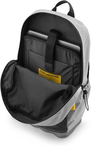 CRASH BAGGAGE Hard Mesh Backpack – Lightweight, Durable Travel Laptop Backpack with Structured Base, Water Resistant, Multiple Pockets, Fits 15" Laptop, 22L - Silver in Saudi Arabia