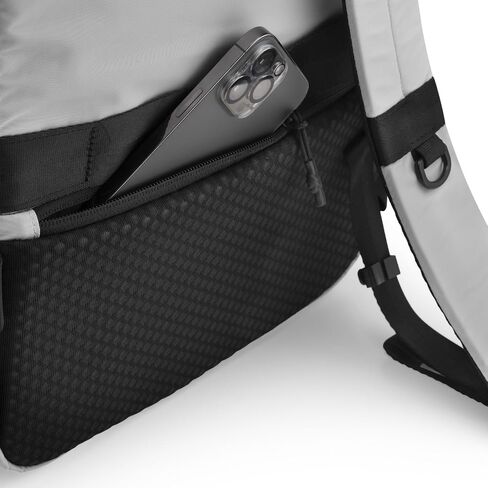 CRASH BAGGAGE Hard Mesh Backpack – Lightweight, Durable Travel Laptop Backpack with Structured Base, Water Resistant, Multiple Pockets, Fits 15" Laptop, 22L - Silver in Saudi Arabia