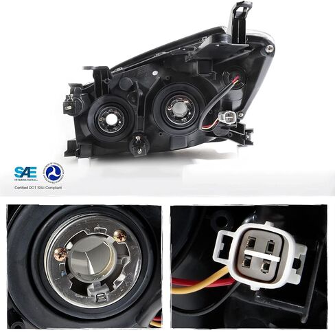 Akkon - [OE Factory Style] لـ 06-08 Toyota RAV4 XA30 Chrome Clear Clear Headlamps President in Kuwait
