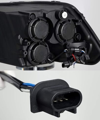 ModifyStreet Full Gloss Black مع دخان DRL لـ 09-18 RAM 1500/10-18 RAM 2500/3500 DUAL/QUAR in Kuwait