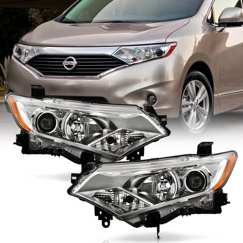 ACANII - For [Halogen Model] 2012-2017 Nissan Quest Van Factory Projector Headlights Headlamps Replacement Left+Right in Kuwait