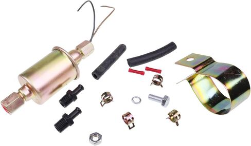 Universal 12V 5-9 PSI Electric Fuel Pump with Installation Kit E8090 SP1141 3/8 Inlet and Outlet Compatible with Chevrolet Buick Plymouth Pontiac Carbureted Models in Saudi Arabia