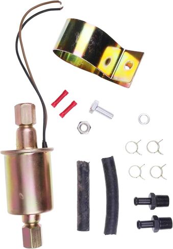 Universal 12V 5-9 PSI Electric Fuel Pump with Installation Kit E8090 SP1141 3/8 Inlet and Outlet Compatible with Chevrolet Buick Plymouth Pontiac Carbureted Models in Saudi Arabia