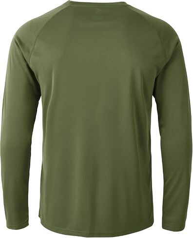 BGOWATU Men's Long Sleeve Sun Shirt Hiking Shirts UPF 50+ Quick Dry Lightweight Athletic T-Shirts for Outdoor in Saudi Arabia