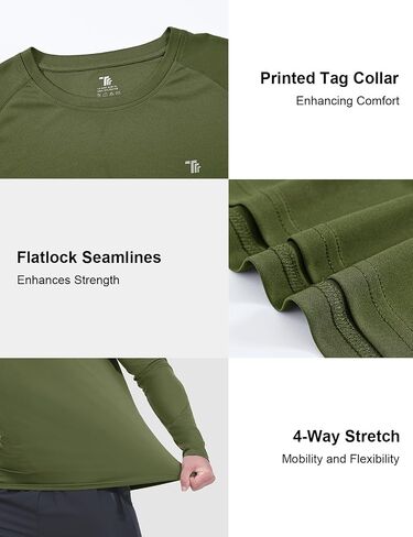 BGOWATU Men's Long Sleeve Sun Shirt Hiking Shirts UPF 50+ Quick Dry Lightweight Athletic T-Shirts for Outdoor in Saudi Arabia
