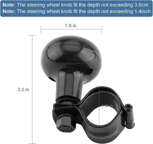 Steering Wheel Spinner Adjustable Steering Wheel Knob Car Suicide Knob Universal Suicide Power Handle for Car Trucks Tractors Boat in Saudi Arabia
