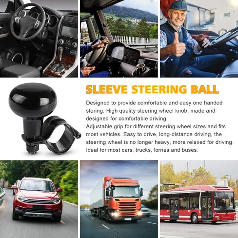 Steering Wheel Spinner Adjustable Steering Wheel Knob Car Suicide Knob Universal Suicide Power Handle for Car Trucks Tractors Boat in Saudi Arabia