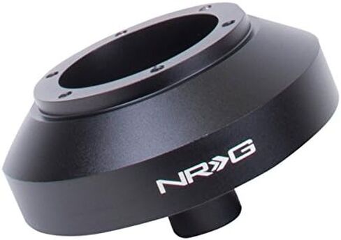 NRG Innovations NRG-SRK-141H Racing Style Steering Wheel Quick Release Short Hub Adapter, 6 X 70mm Bolt Pattern, Black Body in Saudi Arabia