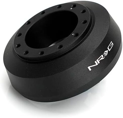 NRG Innovations NRG-SRK-141H Racing Style Steering Wheel Quick Release Short Hub Adapter, 6 X 70mm Bolt Pattern, Black Body in Saudi Arabia