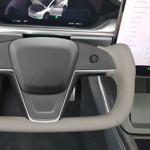 غلاف عجلة القيادة Mewant لـ Yoke Style Teadering Wheel for Tesla Model S 2021-2023 / Model X 2021-2023 in Saudi Arabia