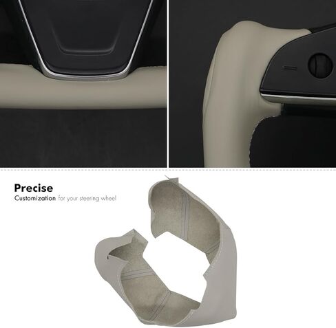 غلاف عجلة القيادة Mewant لـ Yoke Style Teadering Wheel for Tesla Model S 2021-2023 / Model X 2021-2023 in Saudi Arabia