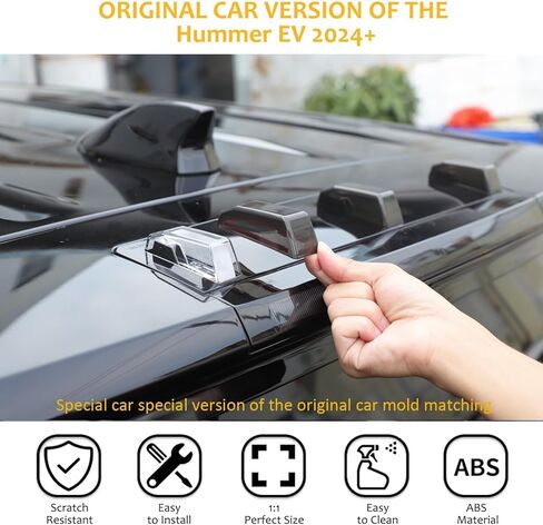للاصطدامات Hummer EV SUV SUV Lear Tail Roof Lights Top Lights Lights for 2024 2025+ Hummer EV SUV SUV Leat Top Roof Light Lens Smoked Cover Cover (SUV/3pcs) in Saudi Arabia