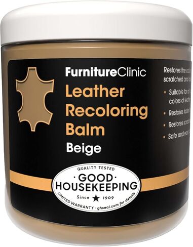 The Original Leather Recoloring Balm by Furniture Clinic - 16 Colors - Leather Repair Kit for Furniture - Restore Couches, Car Seats & More - Leather Dye for Scratched and Faded Leather (Dark Brown) in Kuwait