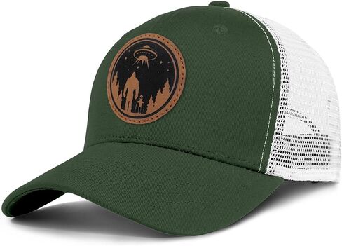 Bigfoot Sasquatch Gifts, Snapback Trucker Hats Cap Leather Patch Big Foot Gifts for Dad Men Bigfoot Lovers in Kuwait