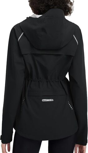 baleaf Women's Rain Jackets Waterproof Windbreaker Packable Lightweight Cycling Running Jacket Hiking Gear Reflective Hooded in Saudi Arabia