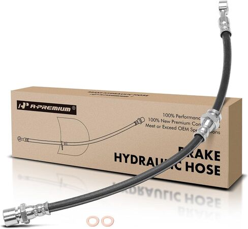 A-Premium Front Driver Brake Hoster Hose متوافق مع نماذج Chevy و Suzuki المختارة-Optra 2006-2010 ، Forenza 2004-2008 ، Reno 2005-2008-استبدل# 96397200 in Saudi Arabia