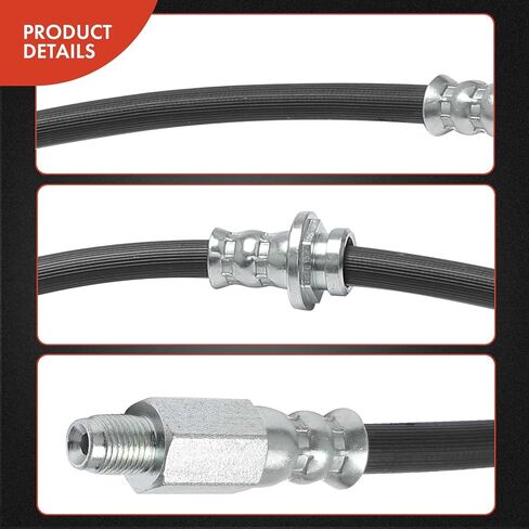 A-Premium الخلفي السائق أو فرامل الركاب خرطوم هيدروليكي متوافق مع Subaru 2003-2008 Forester 2.5L ، مع مكابح الأسطوانة الخلفية in Saudi Arabia