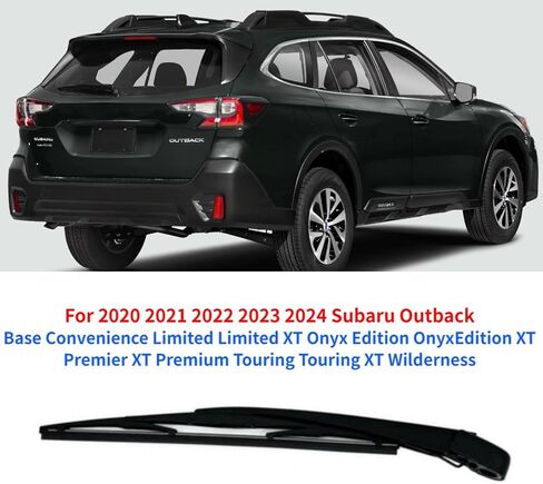 Rear Back Windshield Wiper Blade Arm for 2020 2021 2022 2023 2024 Subaru Outback Base Convenience Limited Limited XT Onyx Edition OnyxEdition XT Premier XT Premium Touring Touring XT Wilderness in Saudi Arabia