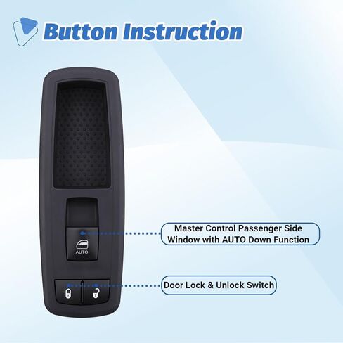 Passenger Side Power Window Switch Compatible with 2008 2009 2010 2011 2012 Dodge Grand Caravan, Chrysler Town and Country, Jeep Liberty, Dodge Ram 1500, 2009-2010 Journey, 2007-2011 Nitro in Saudi Arabia