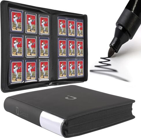 D Dacckit Toploader Binder ، يحتوي على 288 Top Loaders - موثق محمل أعلى من 9 جيبات لـ 3 "× 4" حاملي البطاقات الصلبة لبطاقات التداول أو البطاقات الرياضية ، الطراز A - الوردي الفاتح in Kuwait