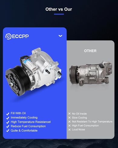 ECCPP A/C Compressor with Clutch 2013-2022 Fit for Buick Encore 1.4L 2013-2020 Fit for Chevrolet Sonic 1.4L AC Compressor in Saudi Arabia
