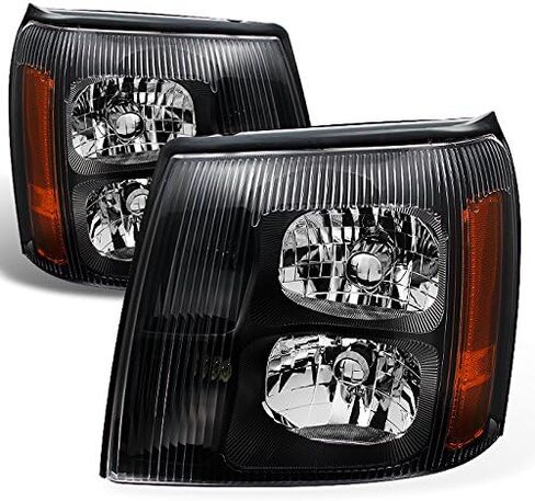 AKKON - For Cadillac Escalade Chrome Clear HID Xenon Type Headlights Front Lamps Replacement Pair in Saudi Arabia