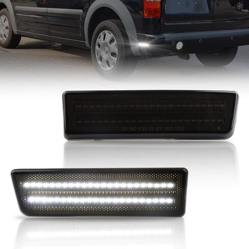 Front Fender LED Side Marker Lights for 2010-2013 Fo-rd Transit Connect, Transit Smoked Lens Side Bumper Marker Lamps, [Ultra-Bright] Amber LED Side Markers Turn Signal Lights, 2 PCS in Saudi Arabia