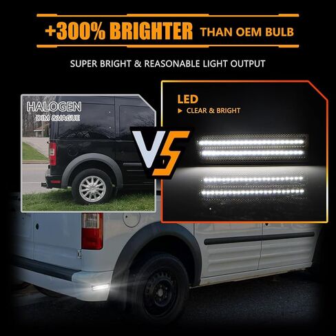 Front Fender LED Side Marker Lights for 2010-2013 Fo-rd Transit Connect, Transit Smoked Lens Side Bumper Marker Lamps, [Ultra-Bright] Amber LED Side Markers Turn Signal Lights, 2 PCS in Saudi Arabia