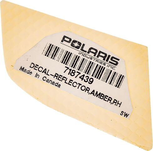 Polaris Right Reflector Decal, Amber, for Specific RANGER Models, Genuine OEM - Part 7187439 in Saudi Arabia