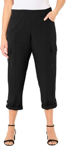 Catherines Women's Plus Size Petite Ari Performance Convertible Cargo Pant in Saudi Arabia