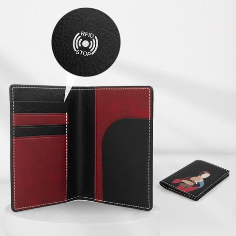 Lychii Passport Holder, Minimalist Aesthetic Design Passport Covers, Ultra Slim PU Leather Passport Travel Wallet Document Organizer for Women/Men in Kuwait