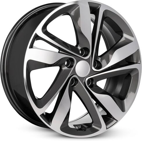 For 2014-2016 Hyundai Elantra 17 Inch Gun Metal Machine Face Aluminum Rim - OE Direct Replacement - Road Ready Car Wheel in Saudi Arabia