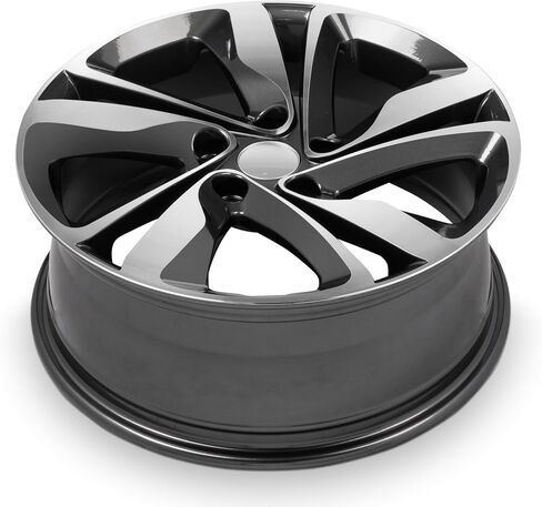 For 2014-2016 Hyundai Elantra 17 Inch Gun Metal Machine Face Aluminum Rim - OE Direct Replacement - Road Ready Car Wheel in Saudi Arabia