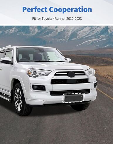 for 4Runner License Plate Frames Front Black License Plate Holder Compatible with 2010-2023 Toyota 4Runner & Limited Bumper License Plate Bracket Mount Exterior Accessories in Saudi Arabia