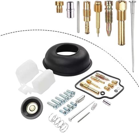مجموعة إصلاح إعادة بناء المكربن لـ Honda NX650 1988-1994 XR650L 1993-2018 تحل محل 16010-MK4-601 16013-MA6-003 161555555-004 حجاب صمام قطع الهواء الطوي in Saudi Arabia