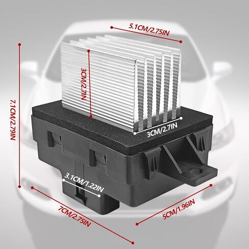 HVAC Blower Motor Resistor Compatible with Ford Fusion 2010-2012/ MKZ 2010-2012/ Zephyr 2006/ Milan 2010-2011/ Dual Zone Auto Temp Control Replace 6E5Z19E624AA, 973-057, JA1712, 8E5Z19E624A in Saudi Arabia