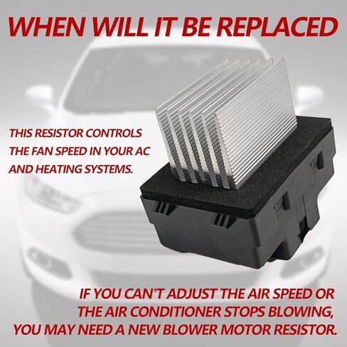 HVAC Blower Motor Resistor Compatible with Ford Fusion 2010-2012/ MKZ 2010-2012/ Zephyr 2006/ Milan 2010-2011/ Dual Zone Auto Temp Control Replace 6E5Z19E624AA, 973-057, JA1712, 8E5Z19E624A in Saudi Arabia