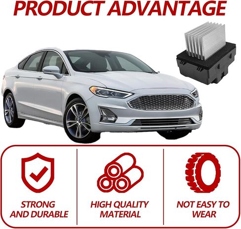 HVAC Blower Motor Resistor Compatible with Ford Fusion 2010-2012/ MKZ 2010-2012/ Zephyr 2006/ Milan 2010-2011/ Dual Zone Auto Temp Control Replace 6E5Z19E624AA, 973-057, JA1712, 8E5Z19E624A in Saudi Arabia