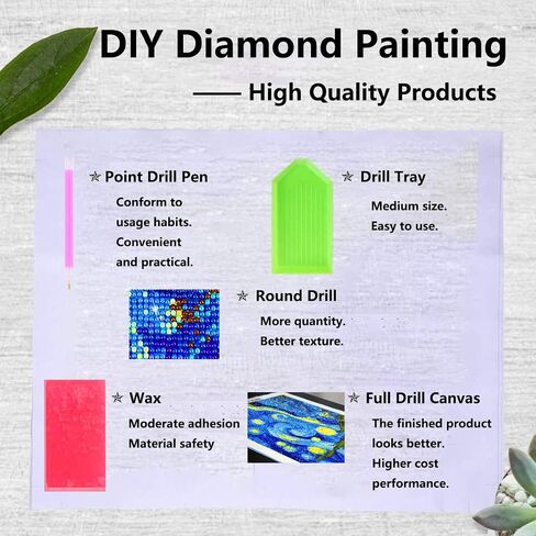 Vaiieyo 5d DIY مجموعات فن الماس للبالغين بقرة ، مناظر شتوية للفن الماس ، وأطقم الطلاء الماس كاملة الحفر جولة الحرف اليدوية للمنزل ديكور جدار ديكور هدية 12x16 بوصة in Kuwait