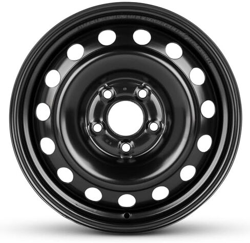 عجلة استبدال OEM جديدة لعام 2006-2017 Jeep Compass 16x6.5 بوصة حافة الصلب مطلية باللون الأسود 205/55R16 in Saudi Arabia
