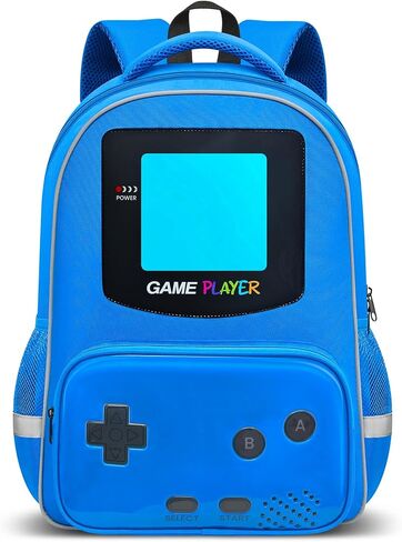 Boys Backpack for School,Gamer Backpack For Boys Kids,Boy Bookbag For Elementary Middle School Student,17″ Video Game Backpacks For Boy Kids Teen Age 6-12 in Saudi Arabia