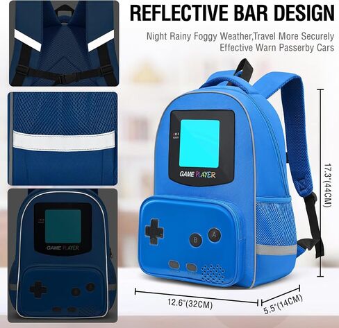 Boys Backpack for School,Gamer Backpack For Boys Kids,Boy Bookbag For Elementary Middle School Student,17″ Video Game Backpacks For Boy Kids Teen Age 6-12 in Saudi Arabia