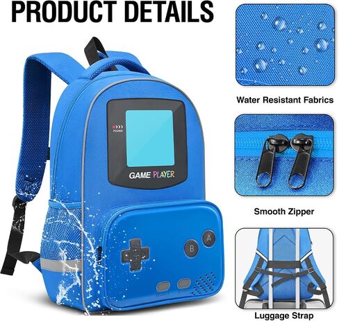 Boys Backpack for School,Gamer Backpack For Boys Kids,Boy Bookbag For Elementary Middle School Student,17″ Video Game Backpacks For Boy Kids Teen Age 6-12 in Saudi Arabia